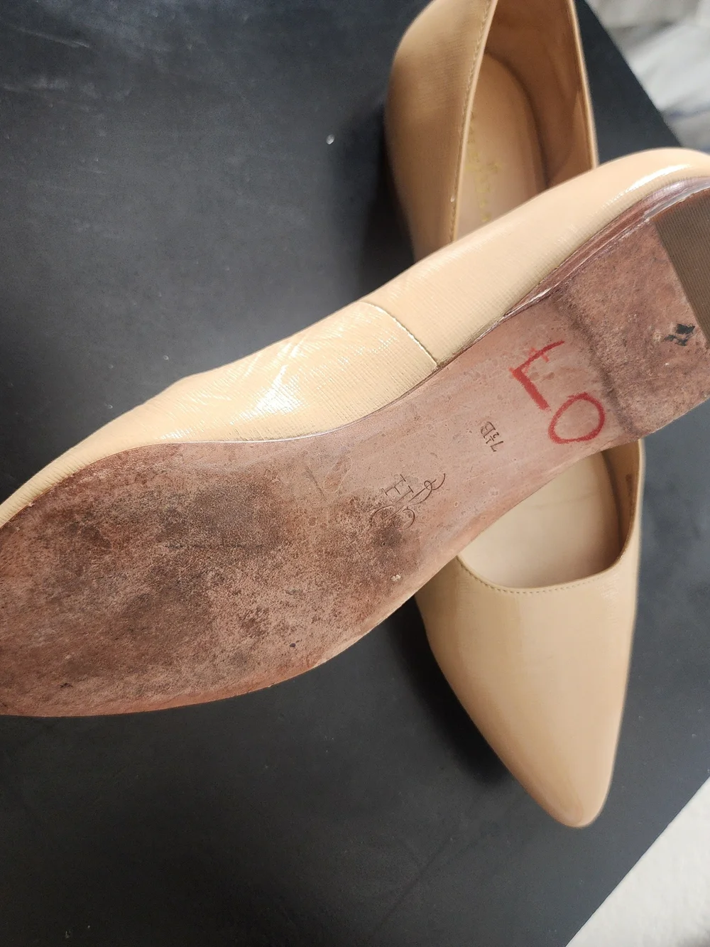 Cole Haan Women's Nude Pointed Toe Flats